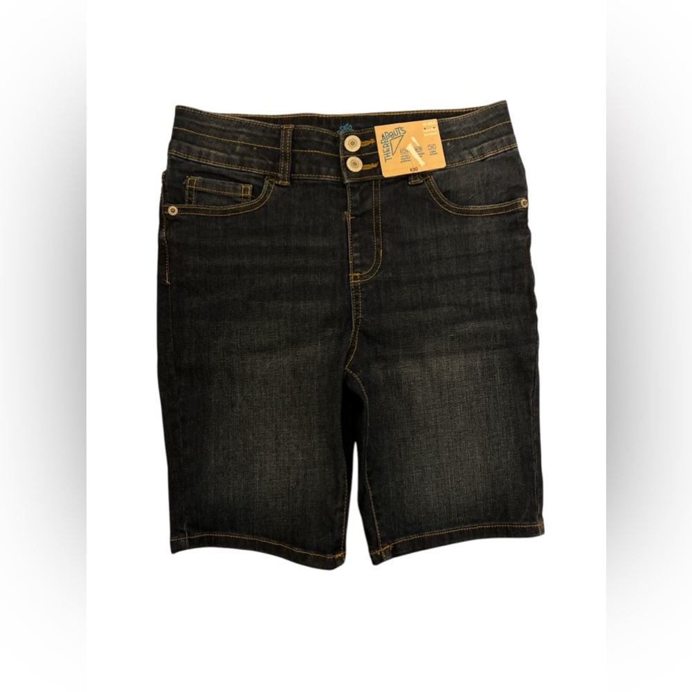 Thereabouts Girls Denim Blue Jean Shorts Size 10 Regular Superflex Bermuda NWT